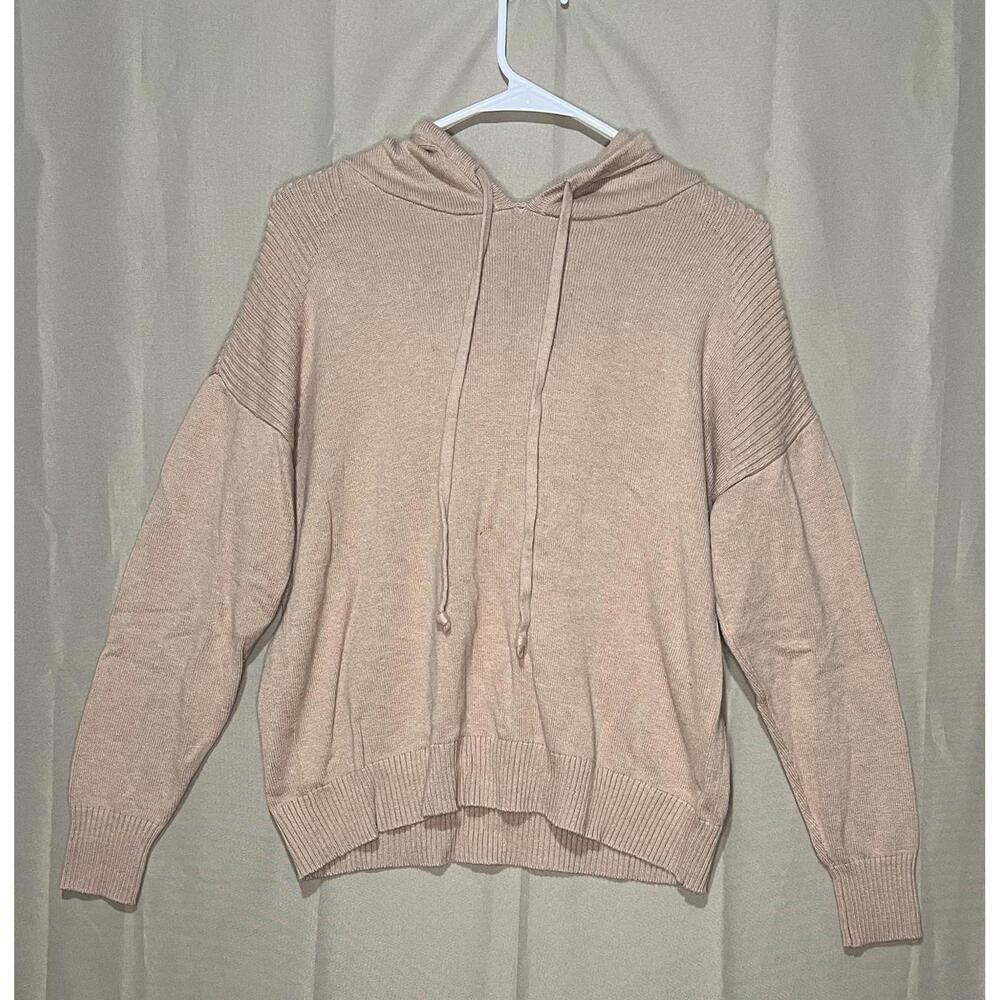 LOFT Outlet Women's Light Pink Hoodie Sweater, Size M
